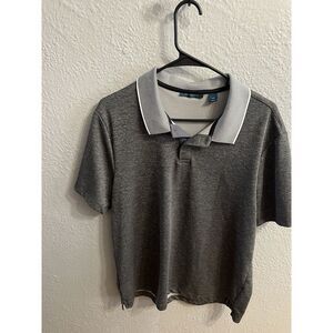 Perry Ellis Polo Shirt Men's Size‎ Charcoal Gray Golf
